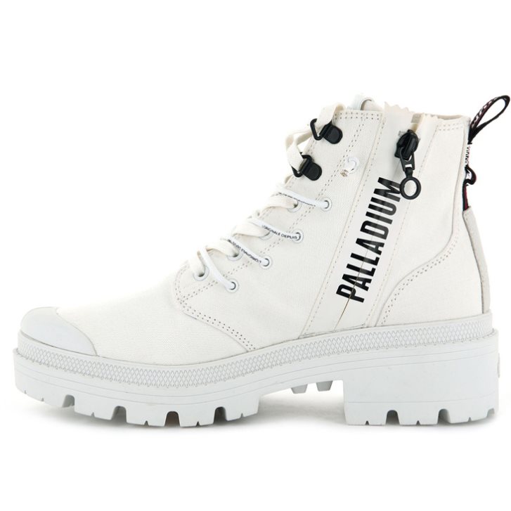 Bottes Palladium Pallabase Metro Femme Blanche | FR ANY915Q